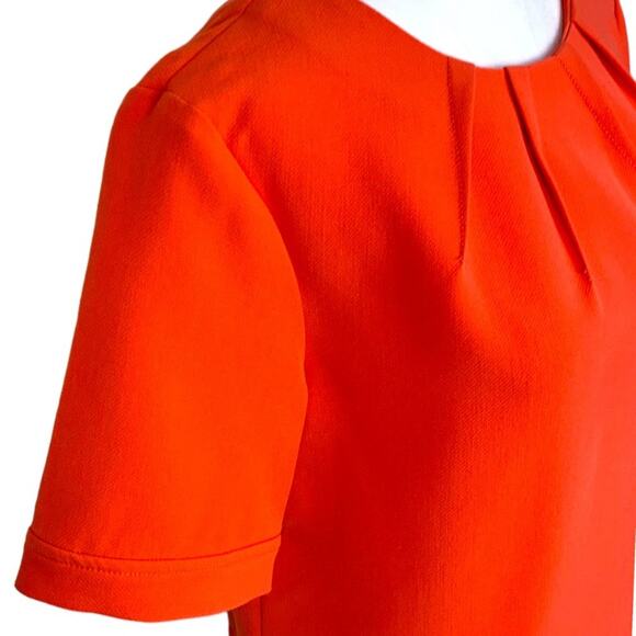Banana Republic Womens S Top Orange Darted Neck Banded Bottom Women's - Picture 4 of 12